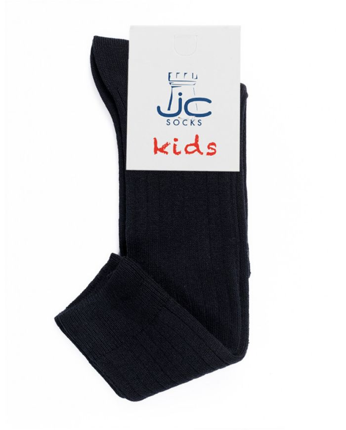 Calcetin alto de algodón canale JC NEGRO