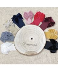 Calcetines con lazo de terciopelo JC