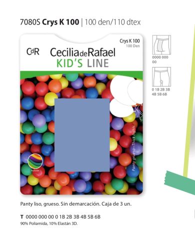 Panty Crys K 100 3 unidades