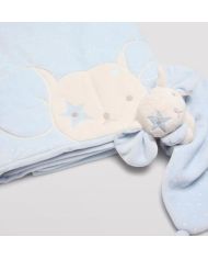 Manta + muñeco DouDou CELESTE  Ysabel Mora 25552