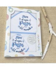 Capa de baño 1x1m + babero Papá 1146
