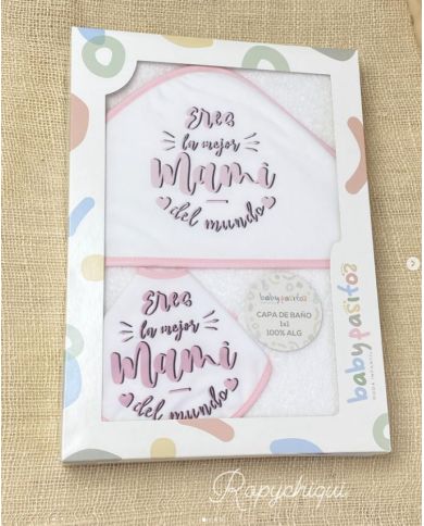 Capa de baño 1x1m + babero Mamá 1147