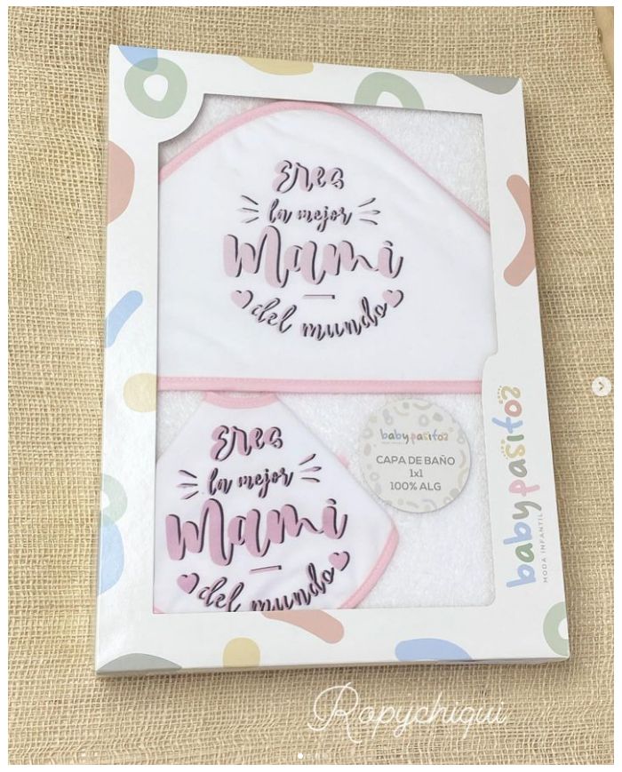 Capa de baño 1x1m + babero Mamá 1147