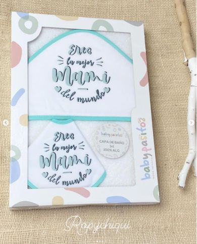 Capa de baño 1x1m + babero Mamá 1147