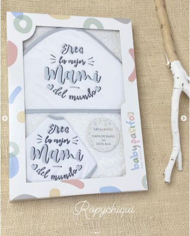 Capa de baño 1x1m + babero Mamá 1147