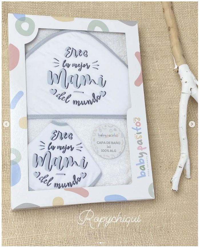 Capa de baño 1x1m + babero Mamá 1147