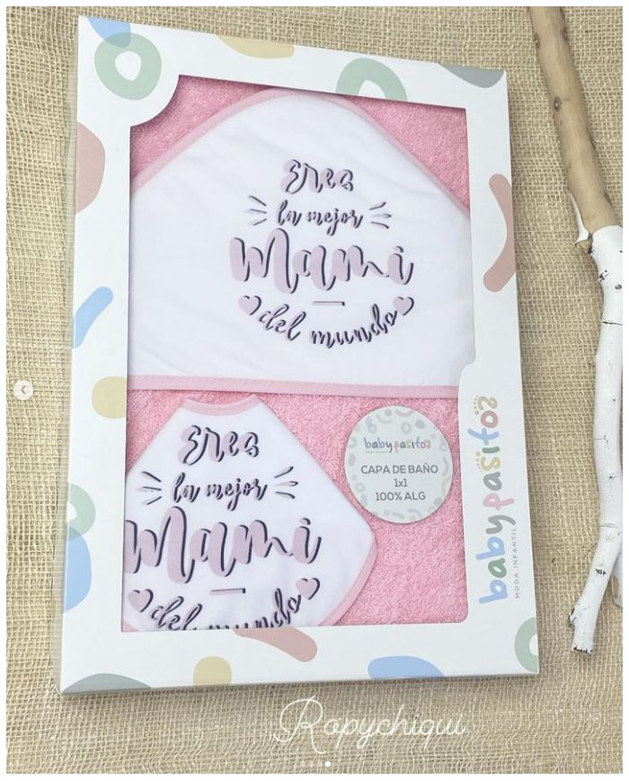Capa de baño 1x1m + babero Mamá 1147