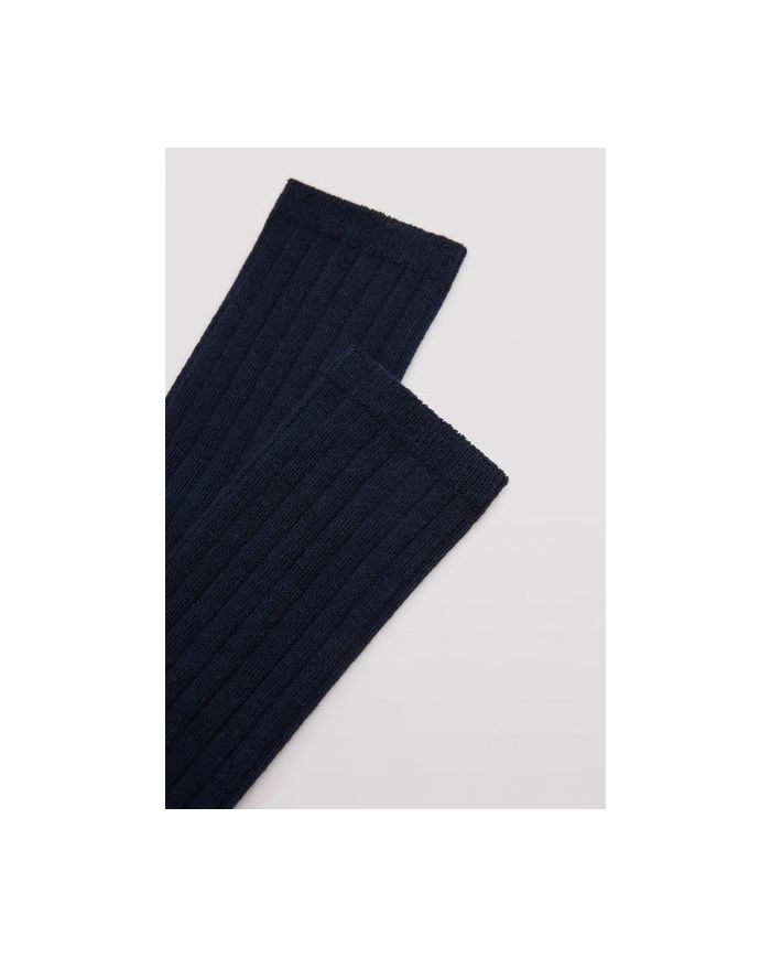 Calcetín infantil largo canalé MARINO Ysabel Mora 02856