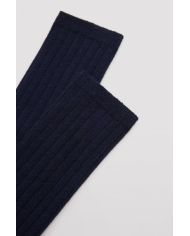 Calcetín infantil largo canalé MARINO Ysabel Mora 02856