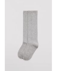 Calcetín infantil largo canalé GRIS Ysabel Mora 02856
