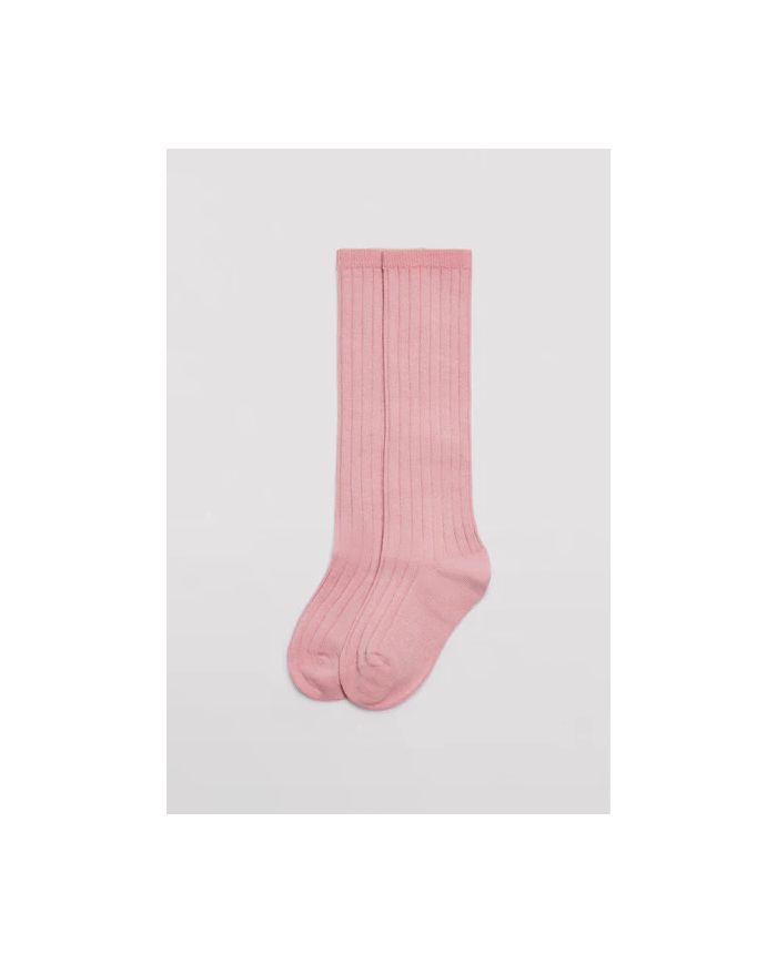 Calcetín infantil largo canalé ROSA Ysabel Mora 02856
