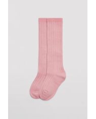 Calcetín infantil largo canalé ROSA Ysabel Mora 02856