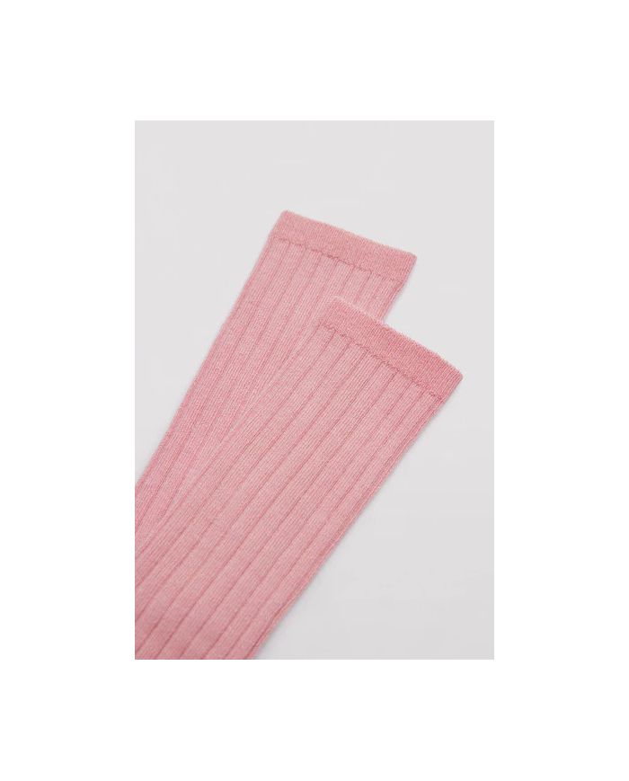 Calcetín infantil largo canalé ROSA Ysabel Mora 02856
