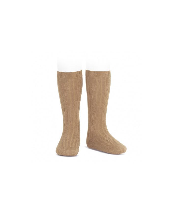 Calcetines altos básicos canalé CAMEL REF: 2016/2