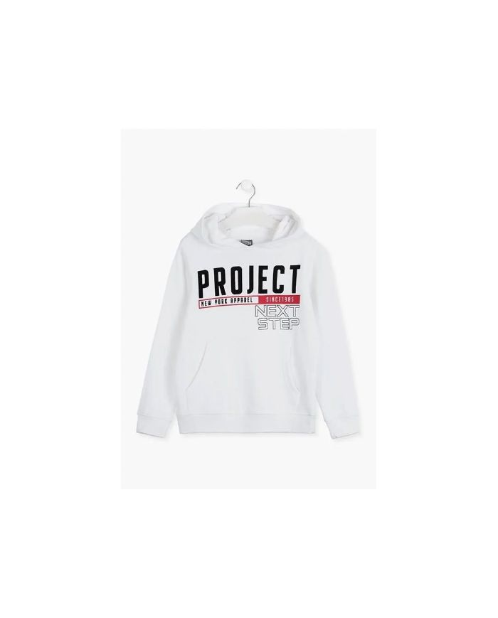 Oferta sudadera niño con capucha Losan BLANCO🔴 22F-6666AL