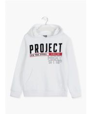 Oferta sudadera niño con capucha Losan BLANCO🔴 22F-6666AL
