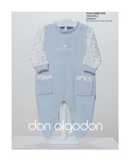 Pelele bebé niño terciopelo Don algodón DA24019
