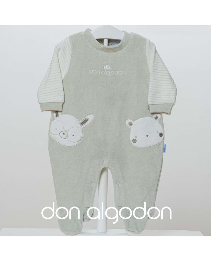 Pelele bebé niño terciopelo Don algodón DA24018