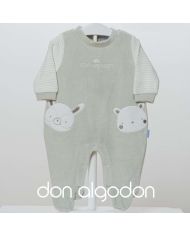 Pelele bebé niño terciopelo Don algodón DA24018