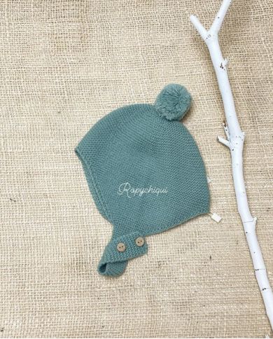 Gorro invierno pompón Pecesa VERDE 822002