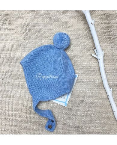 Gorro invierno pompón Pecesa AZUL 822002
