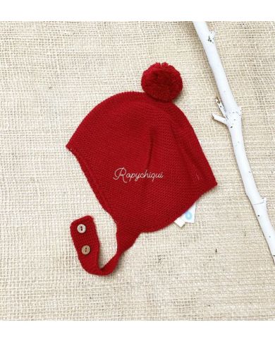 Gorro invierno pompón Pecesa ROJO 822002