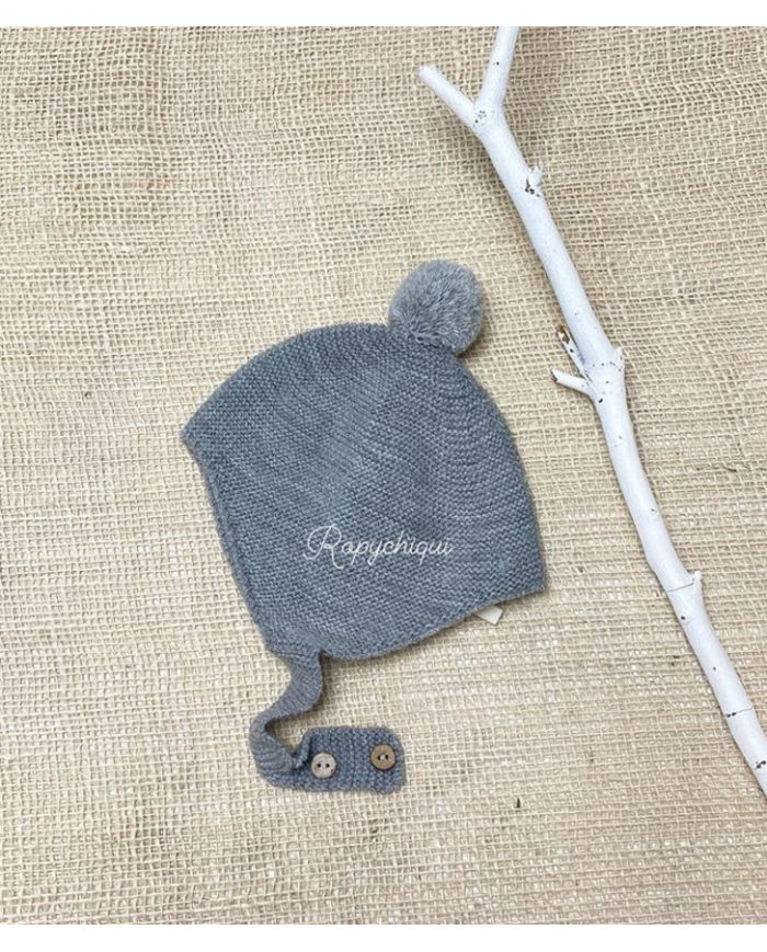 Gorro invierno pompón Pecesa GRIS 822002