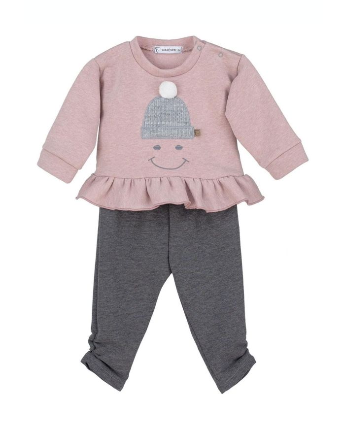 Chándal bebé niña gorro 36052