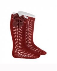 Calcetines calados con lazo Cóndor BORGOÑA 2599/2