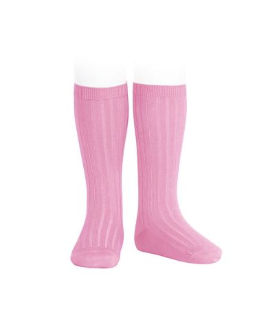 Calcetines altos básicos canalé CHICLE REF: 2016/2