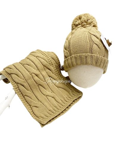 Oferta Gorro + Bufanda CAMEL Soleil 🔴​ B2363