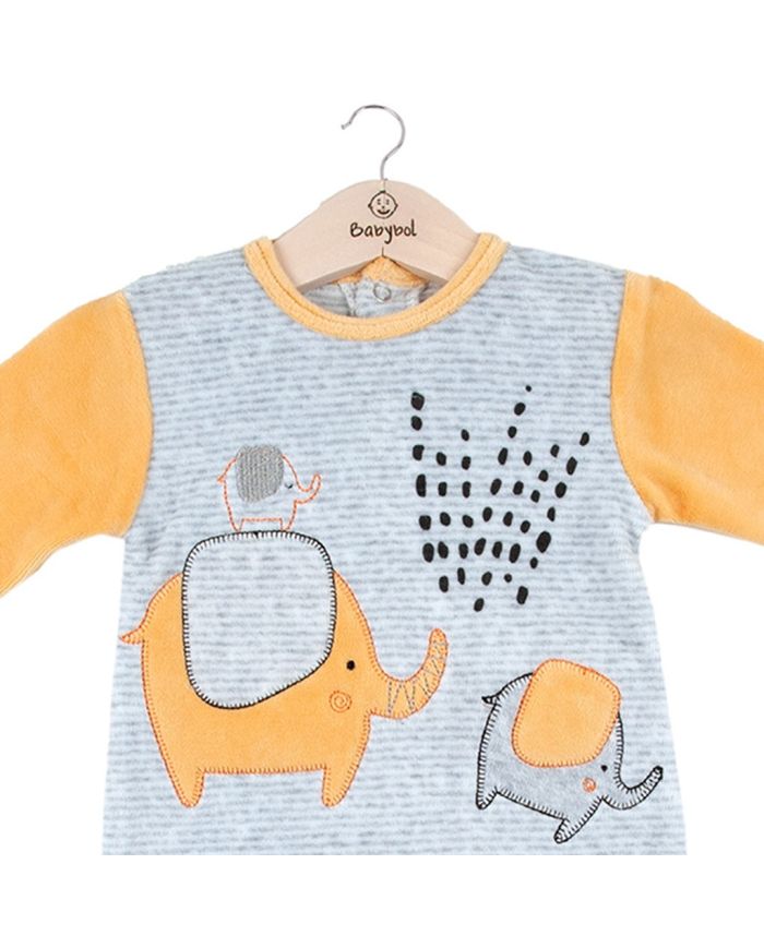 Pijama pelele bebé terciopelo Babybol 220033