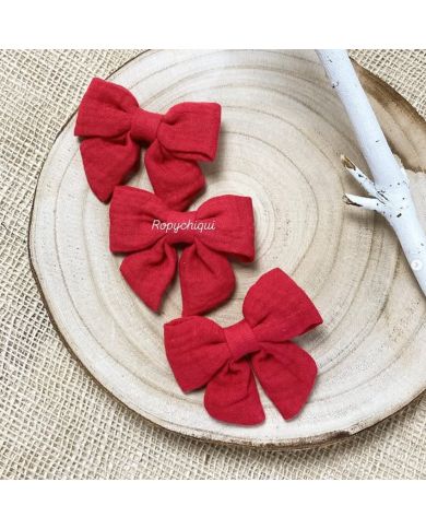 Pinza pico pato Bambula 8 cm (3 unidades) ROJO 27425