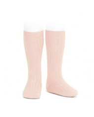 Calcetines altos básicos canalé NUDE REF: 2016/2