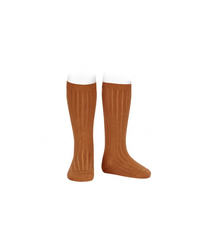 Calcetines altos básicos canalé CANELA REF: 2016/2