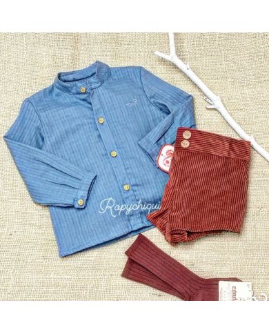 Oferta conjunto camisa y pantalón pana 2 piezas Del Sur 🔴​ 1875
