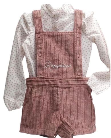 Oferta Conjunto mono pana y camisa Coco Acqua 🔴​ 50790