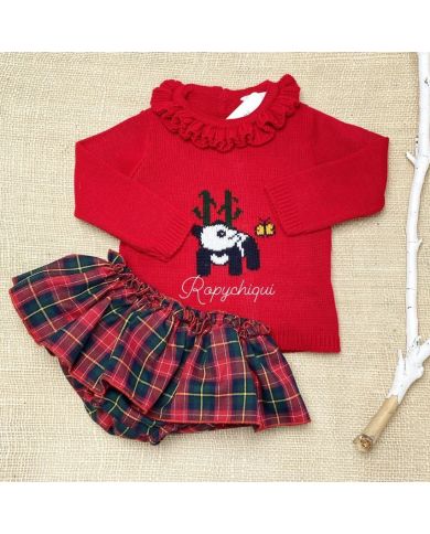 Oferta conjunto pololo con volante y jersey punto 🔴​ 3209