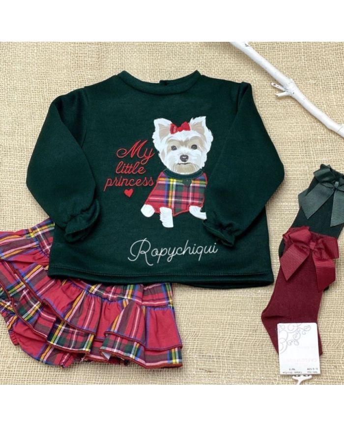 Oferta conjunto pololo con volante y sudadera 🔴​ 3210