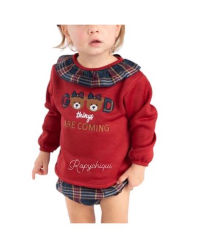 Oferta conjunto pololo con volante y sudadera 🔴​ 3212