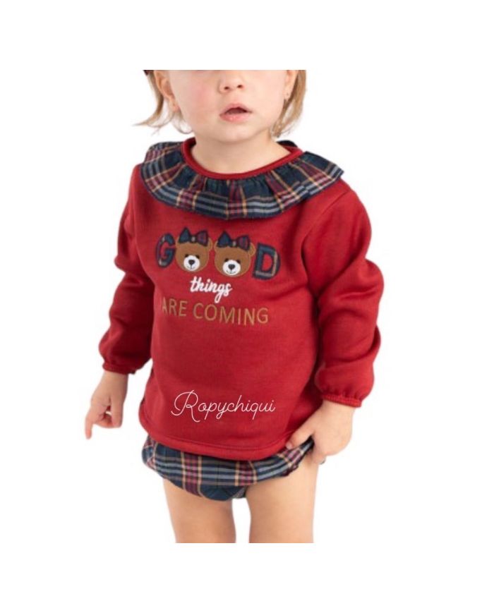 Oferta conjunto pololo con volante y sudadera 🔴​ 3212