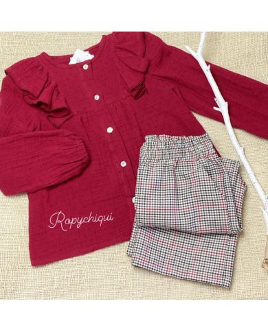 Oferta Conjunto Niña pantalón culot 🔴​ 6267