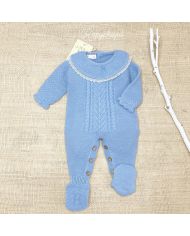 Pelele punto manga larga Pecesa AZUL 954-012