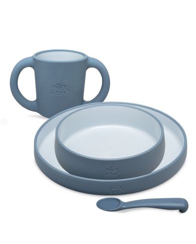 Vajilla de aprendizaje Interbaby AZUL Set42