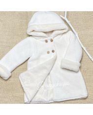 Abrigo largo punto con interior con forro pelo Pecesa CRUDO 961-182