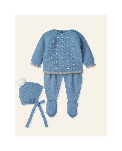 Conjunto bebé punto lana 3 piezas Mac Ilusion DREAM 9402