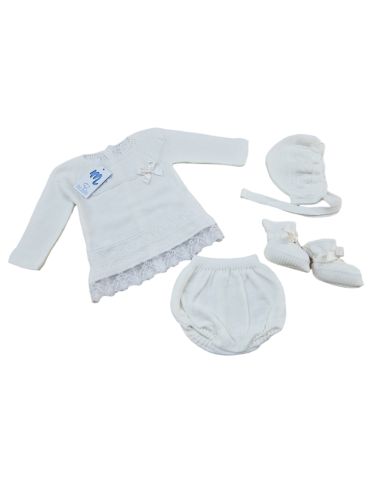 Conjunto 4 piezas Muselina Mac Ilusion CRUDO 9443