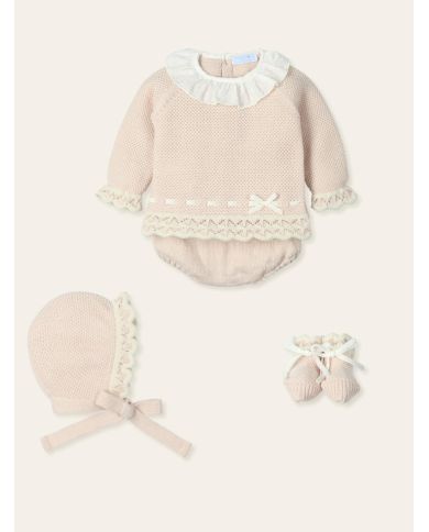 Conjunto bebé 3 piezas Mac Ilusion ROSA 9431