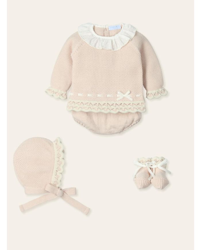 Conjunto bebé 3 piezas Mac Ilusion ROSA 9431