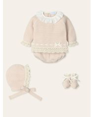 Conjunto bebé 3 piezas Mac Ilusion ROSA 9431